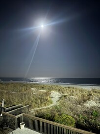 The moon from the balcony.