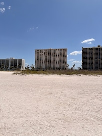 View of the complex from the beach