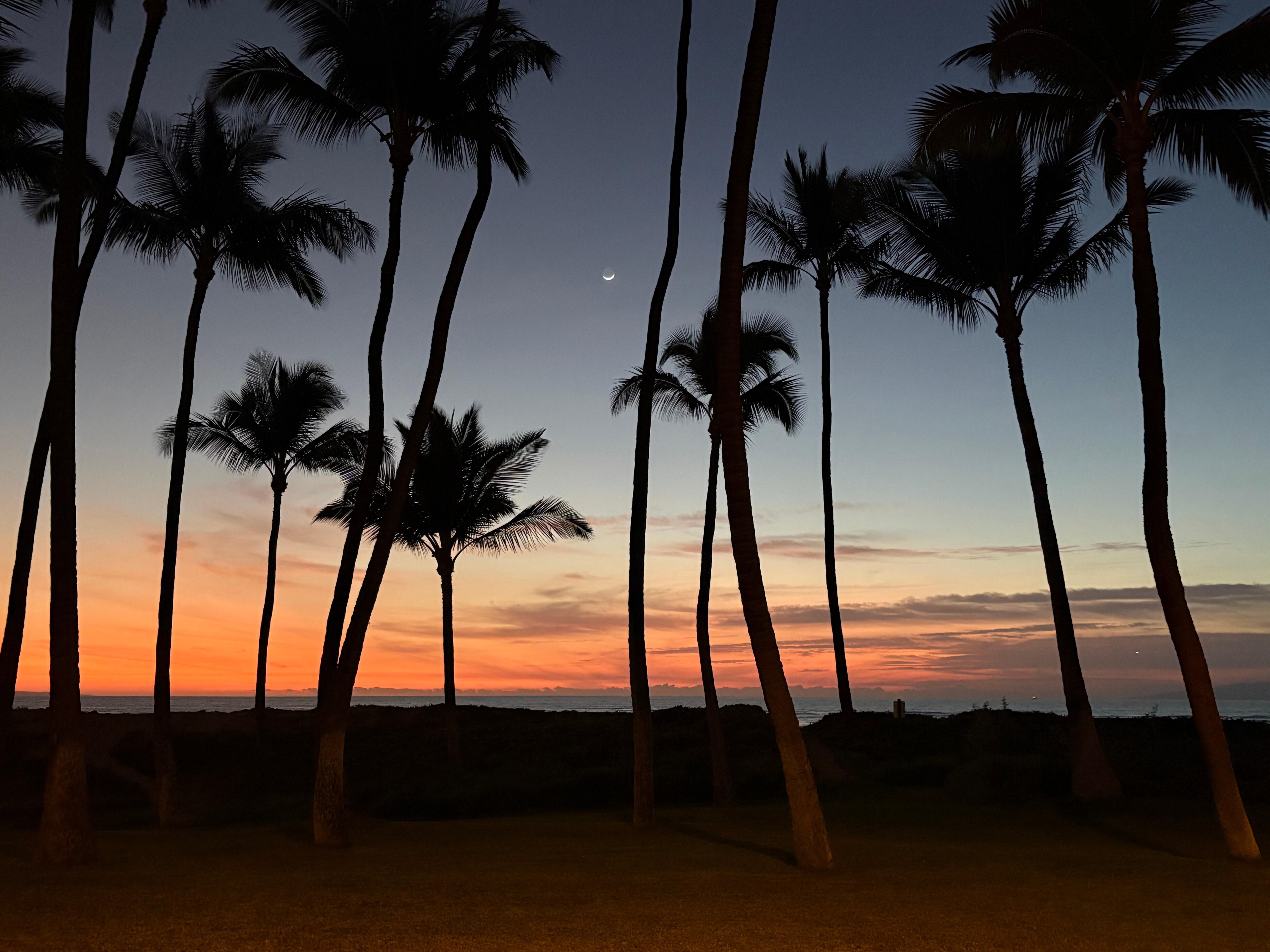 Sunset from the lanai.