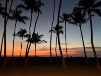 Sunset from the lanai.