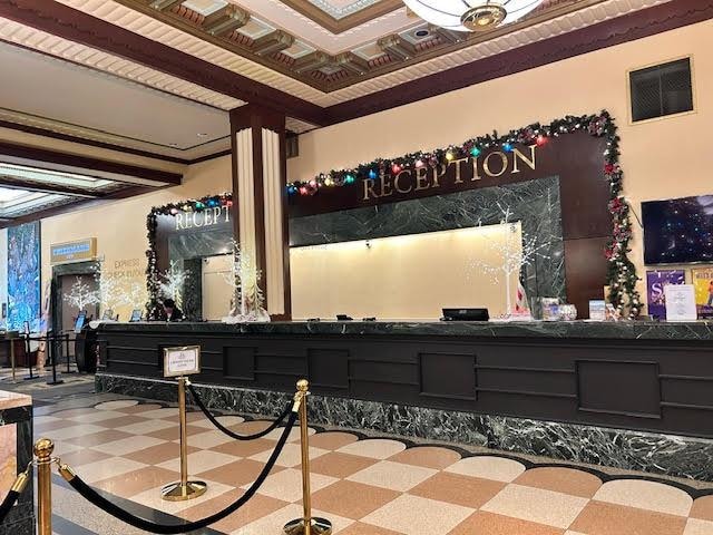 Hotel service counter