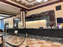 Hotel service counter