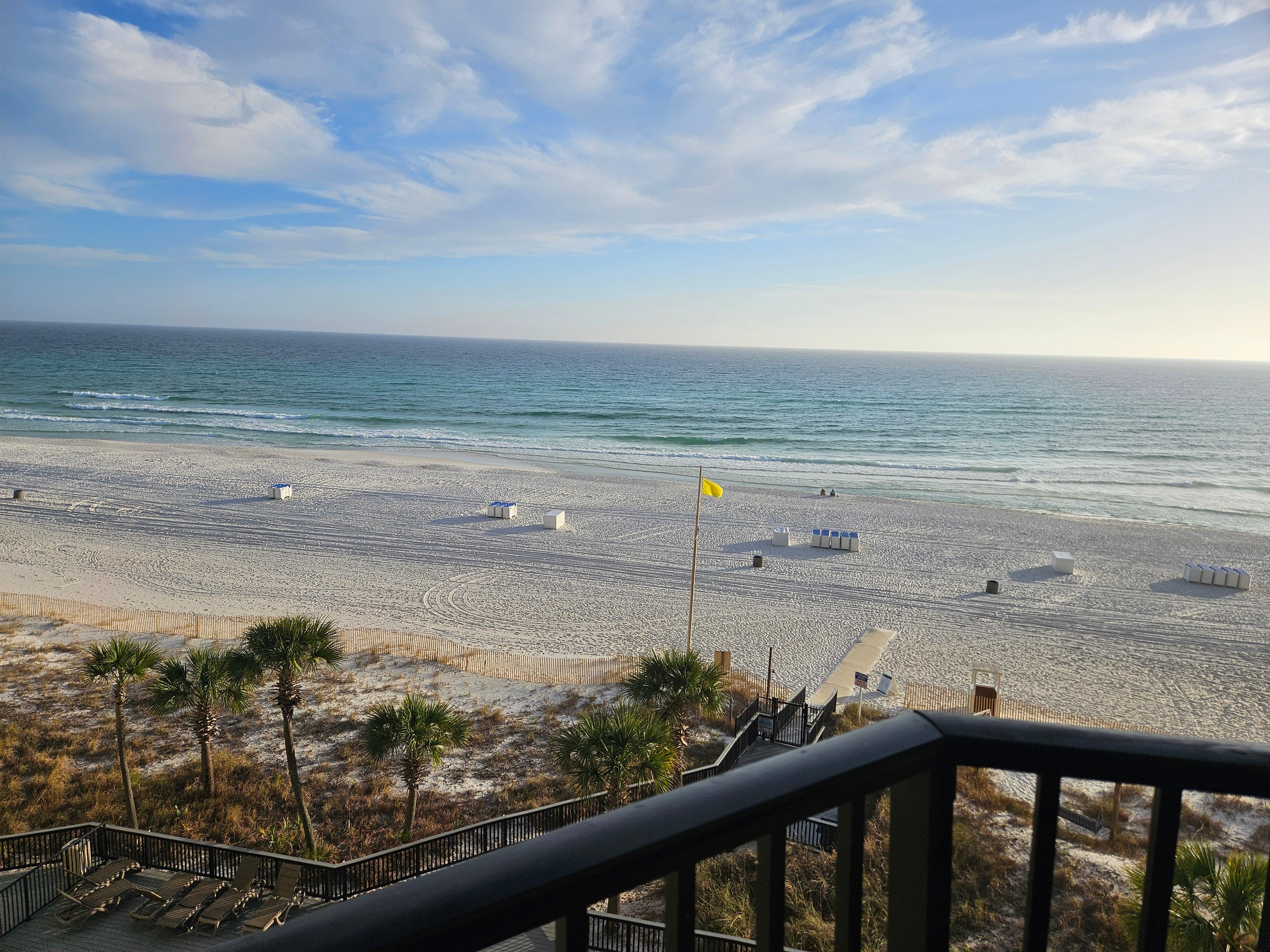 Beach view from balcony