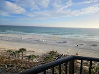 Beach view from balcony