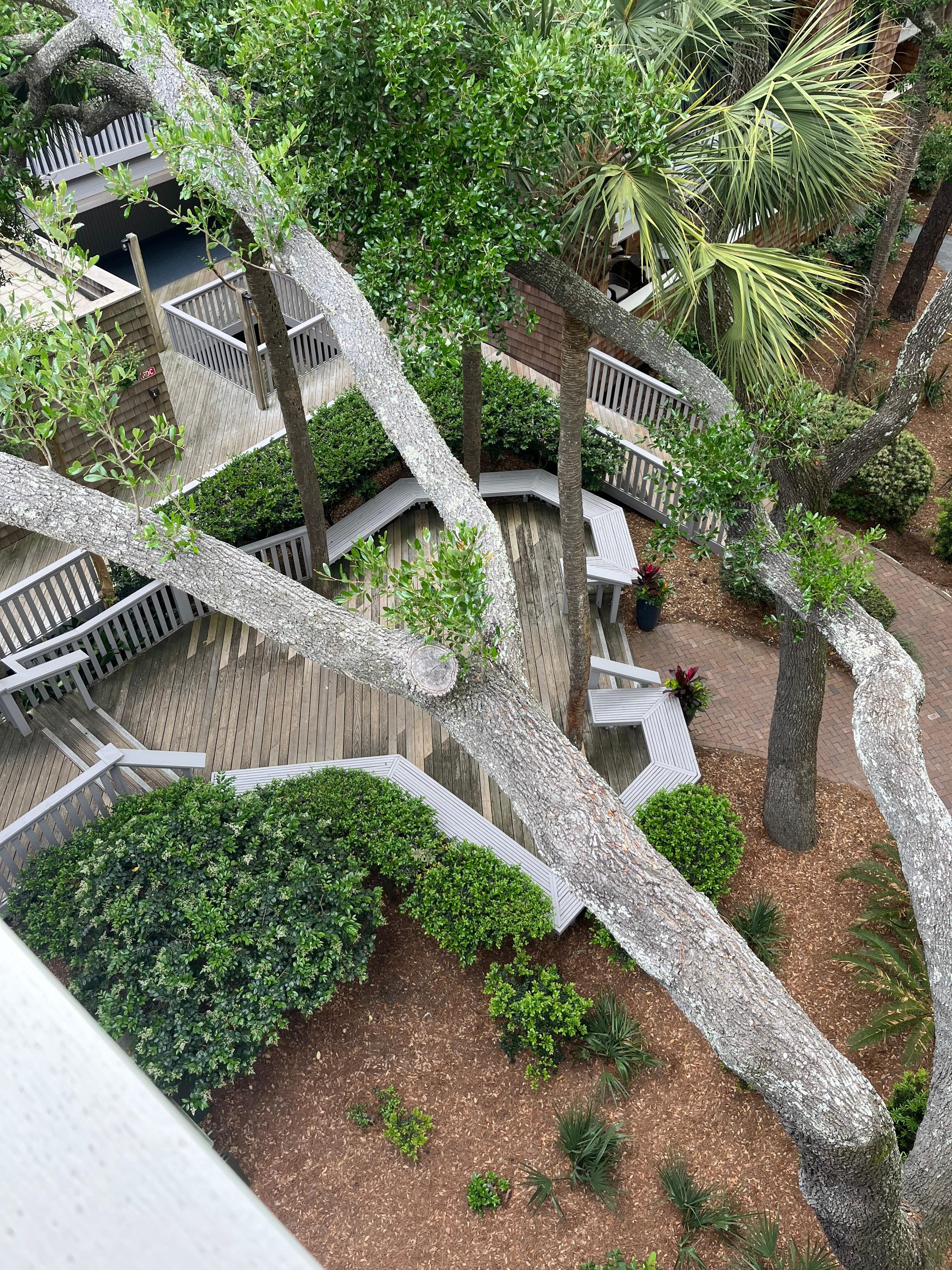 View from sun deck located  on fourth floor