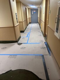 Third floor going left of the elevator