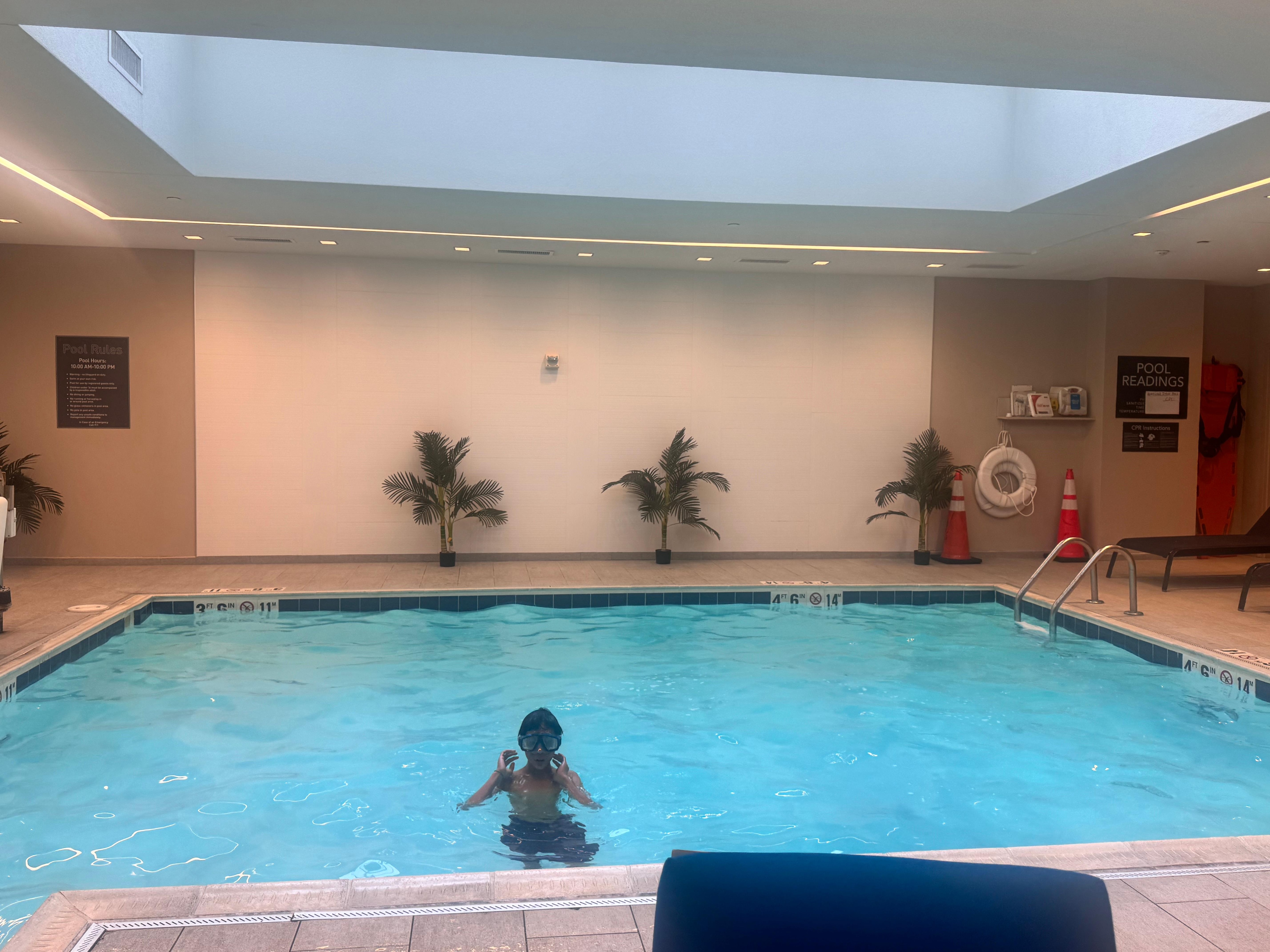 Nice warm pool and clean 