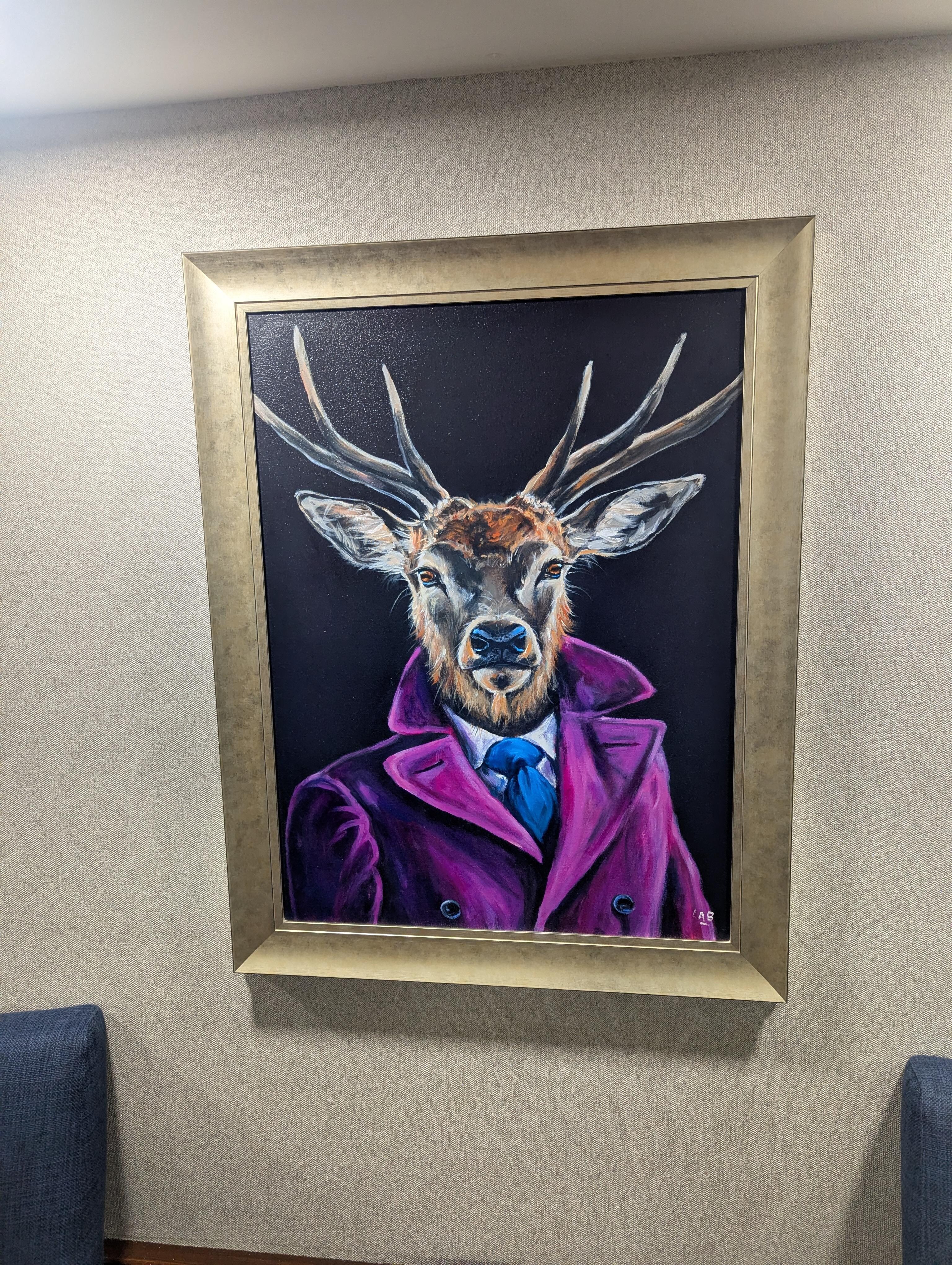 A few of these cool paintings are dotted around 