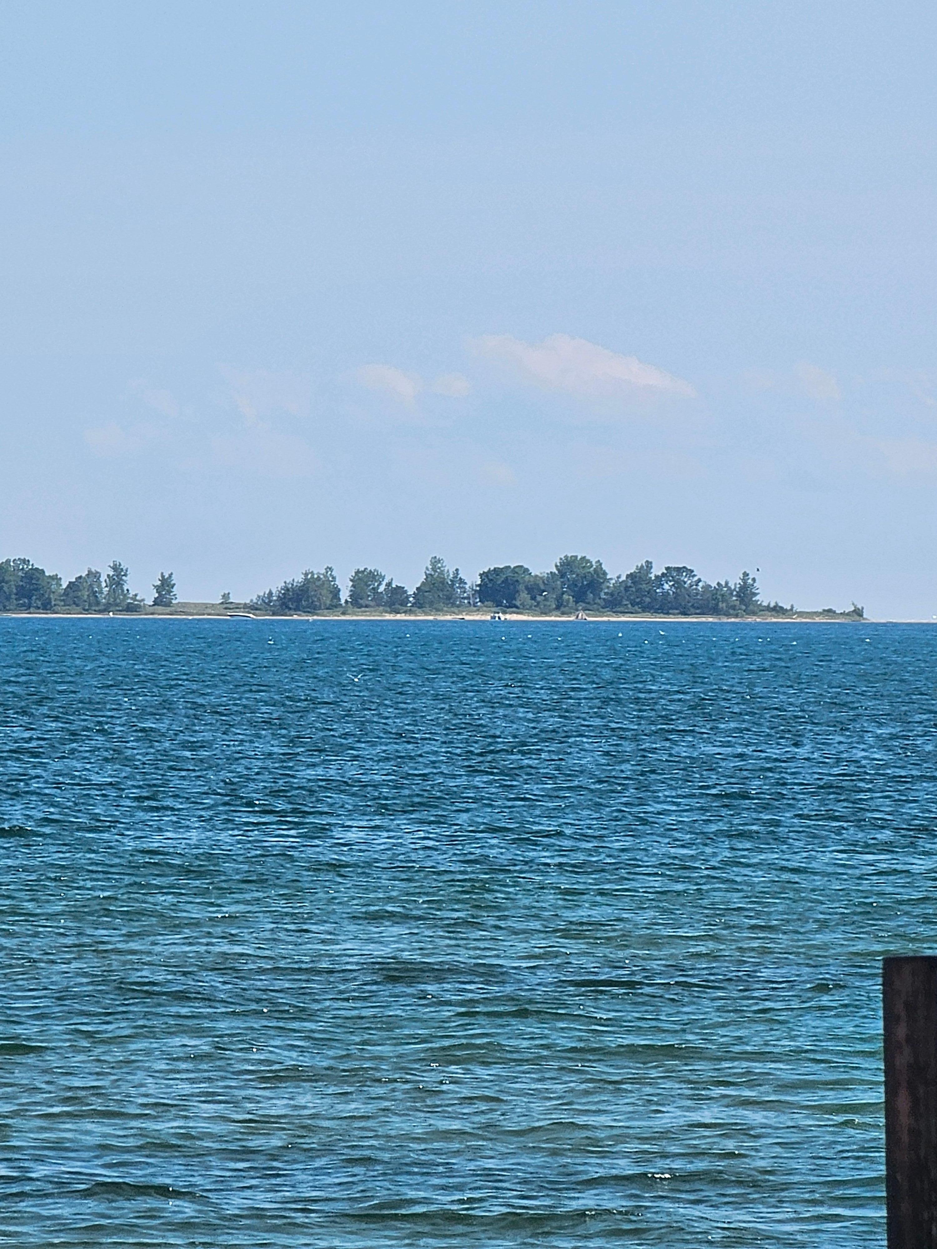 View from beach area 
