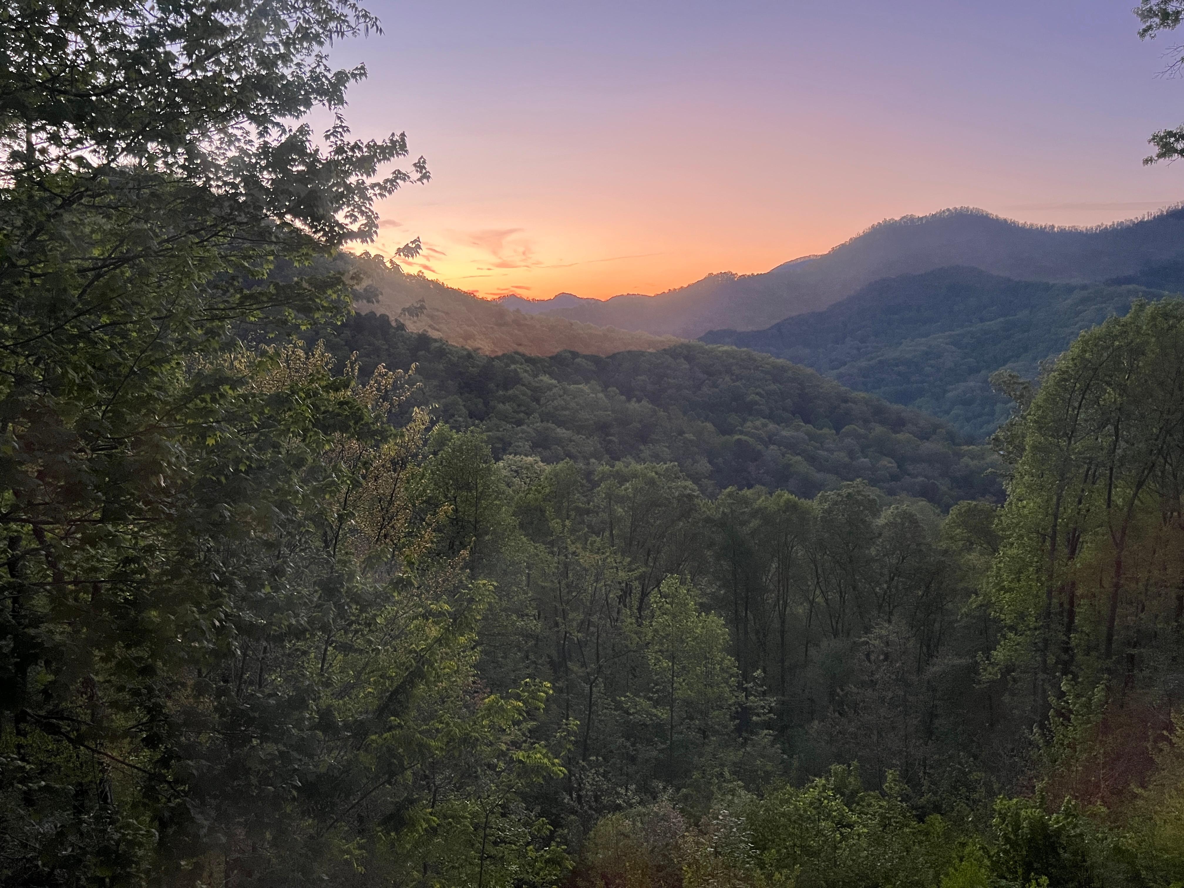The sunrise from the loft