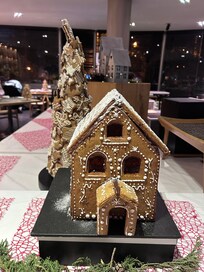 Decoração de Natal no restaurante