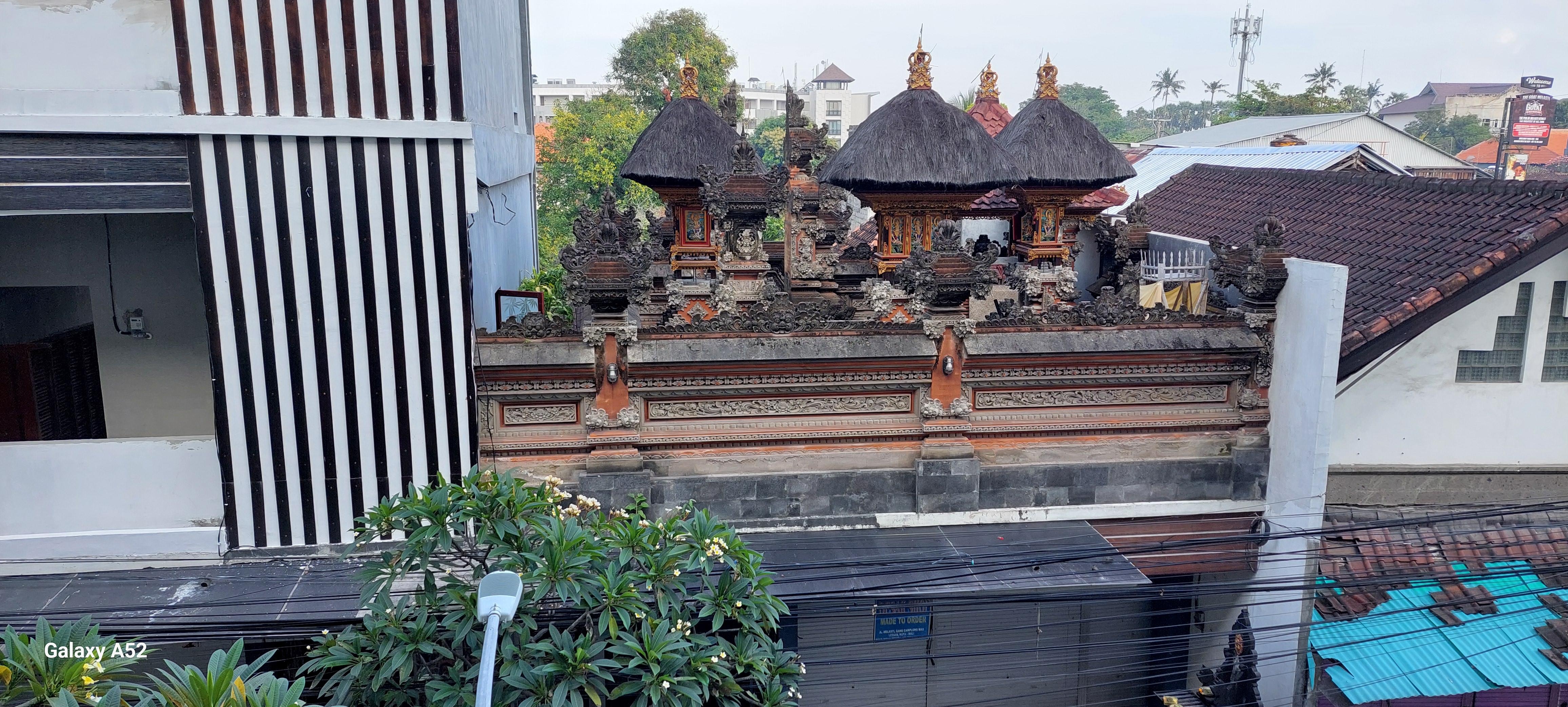 View from back balcony over lane