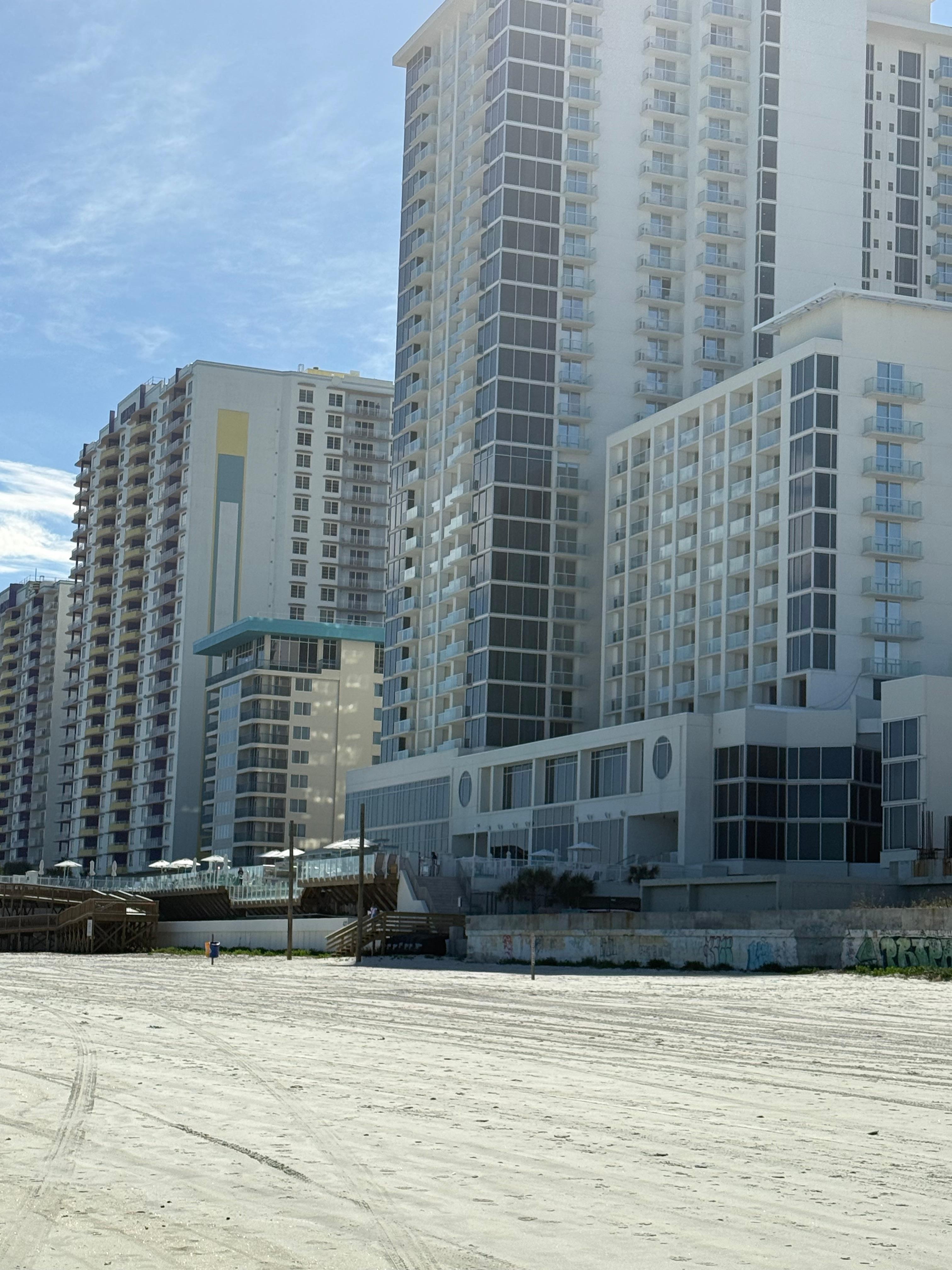 Hotel view from beach 
