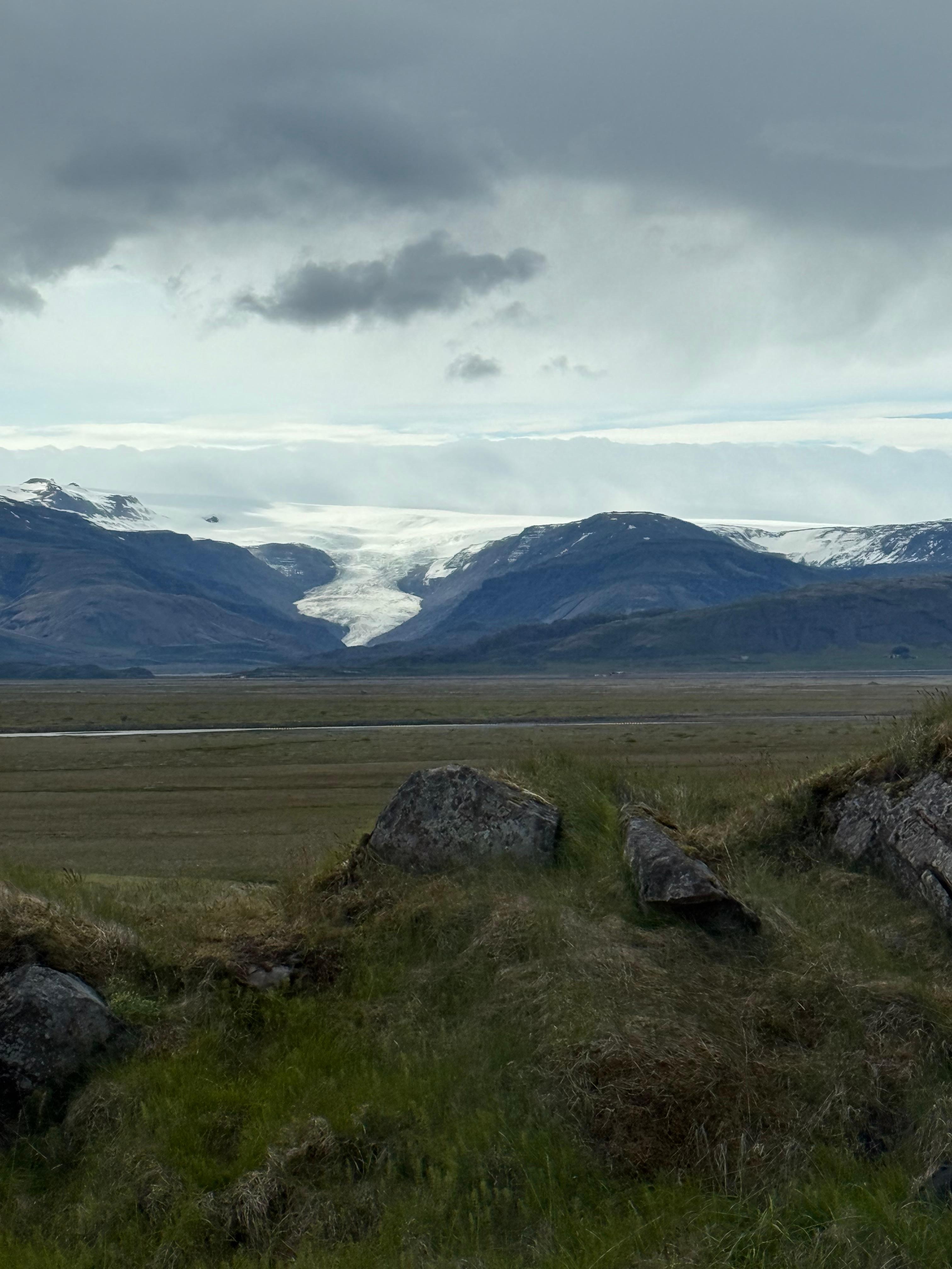 View of Vatnajokull from hotel room.