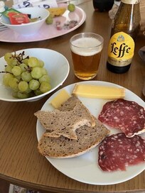 Perfect meal from down the street ( just not the beer)