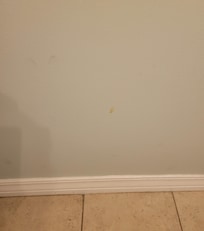 Dirt and dust stuff on walls