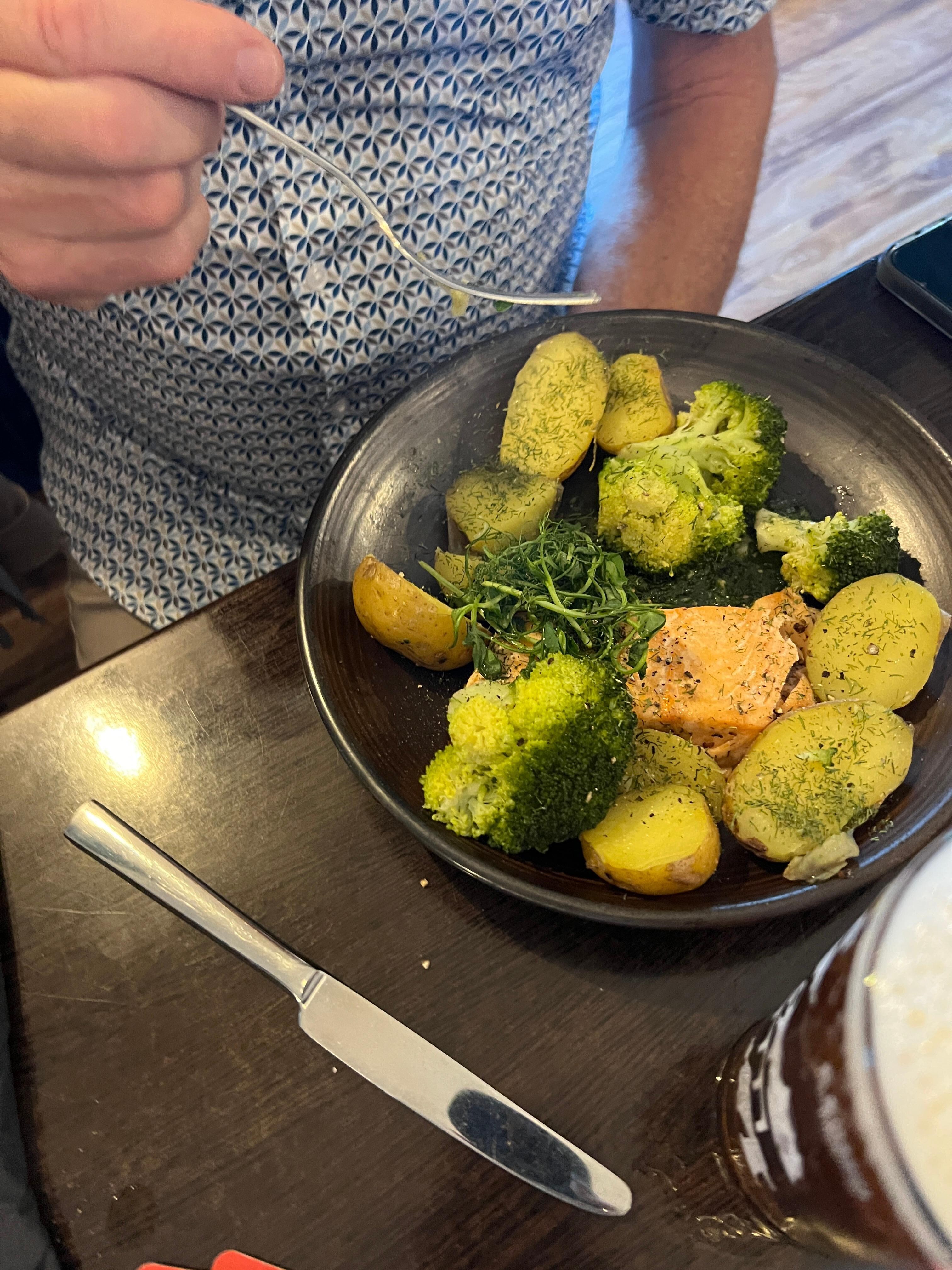 Salmon main course