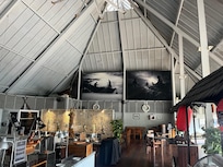 Large breakfast buffet area