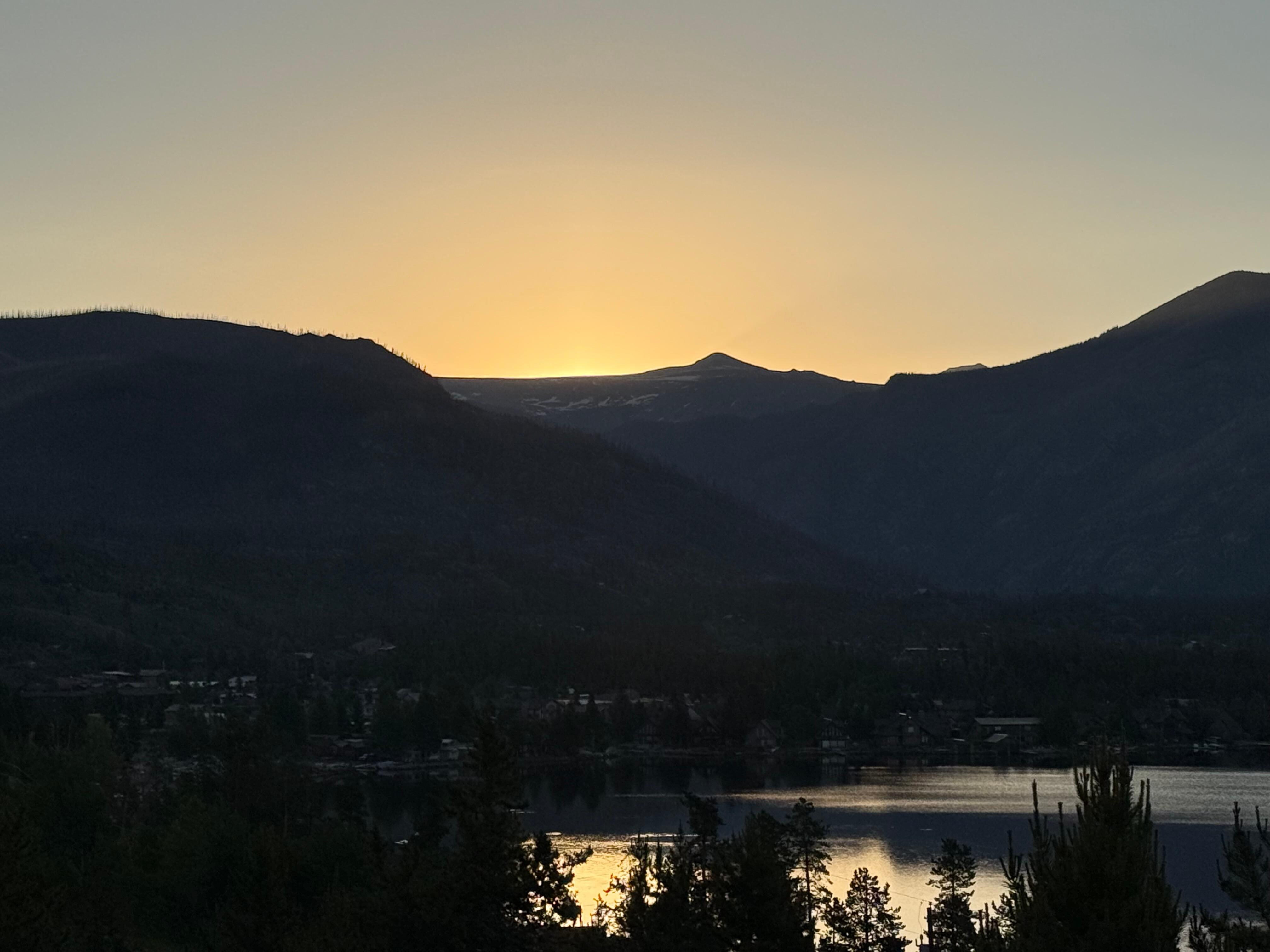 Sunrise from the balcony