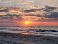 Morning sunrise view from the beach.