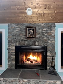Stunning fireplace