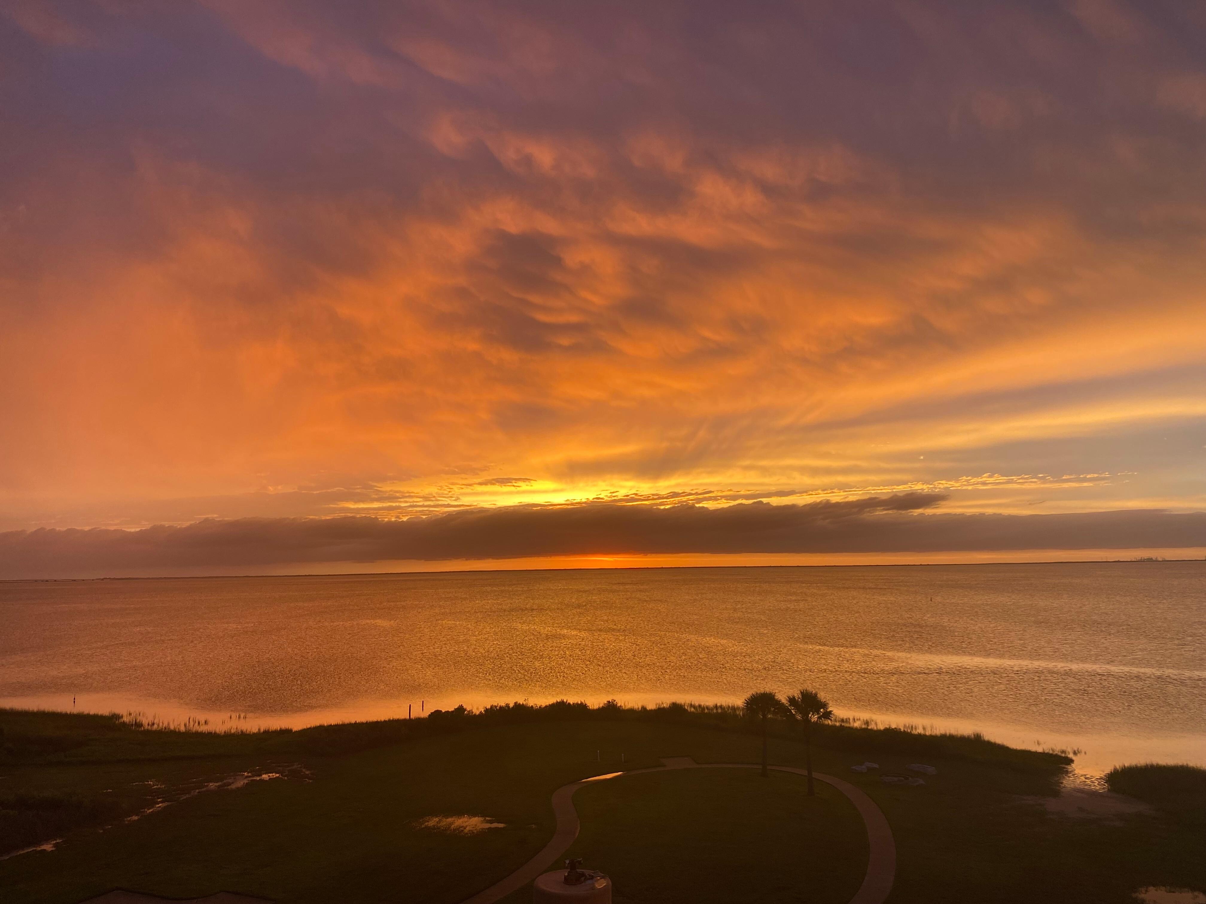 Sunset from the balcony 