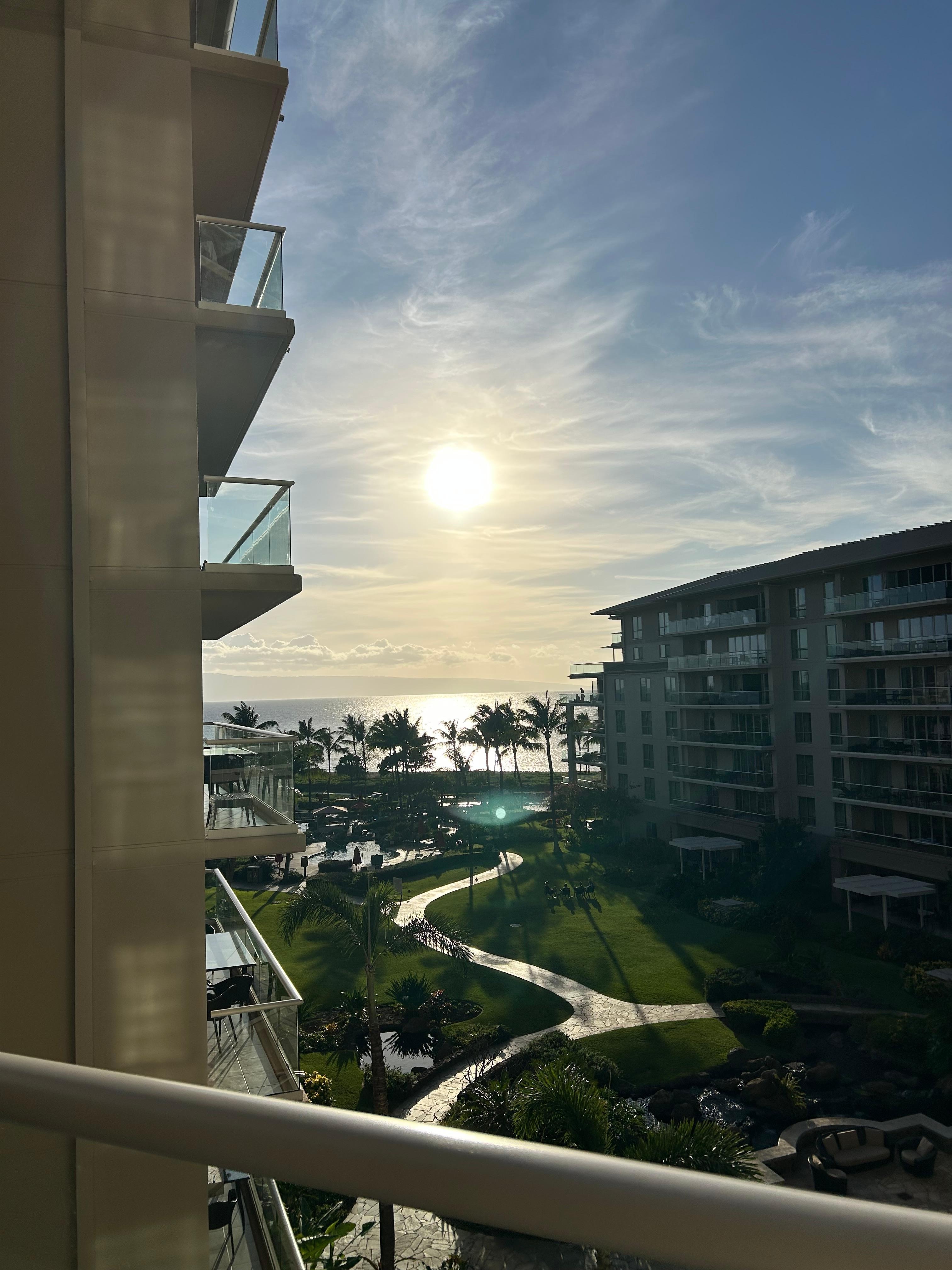 View from our balcony!