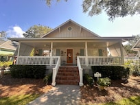 Front porch is a perfect relaxing space