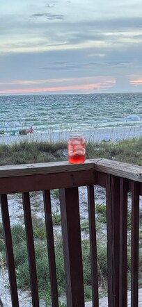 I even created a new drink I call red skies at night.