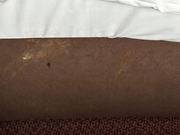 Disgusting marks on bed side