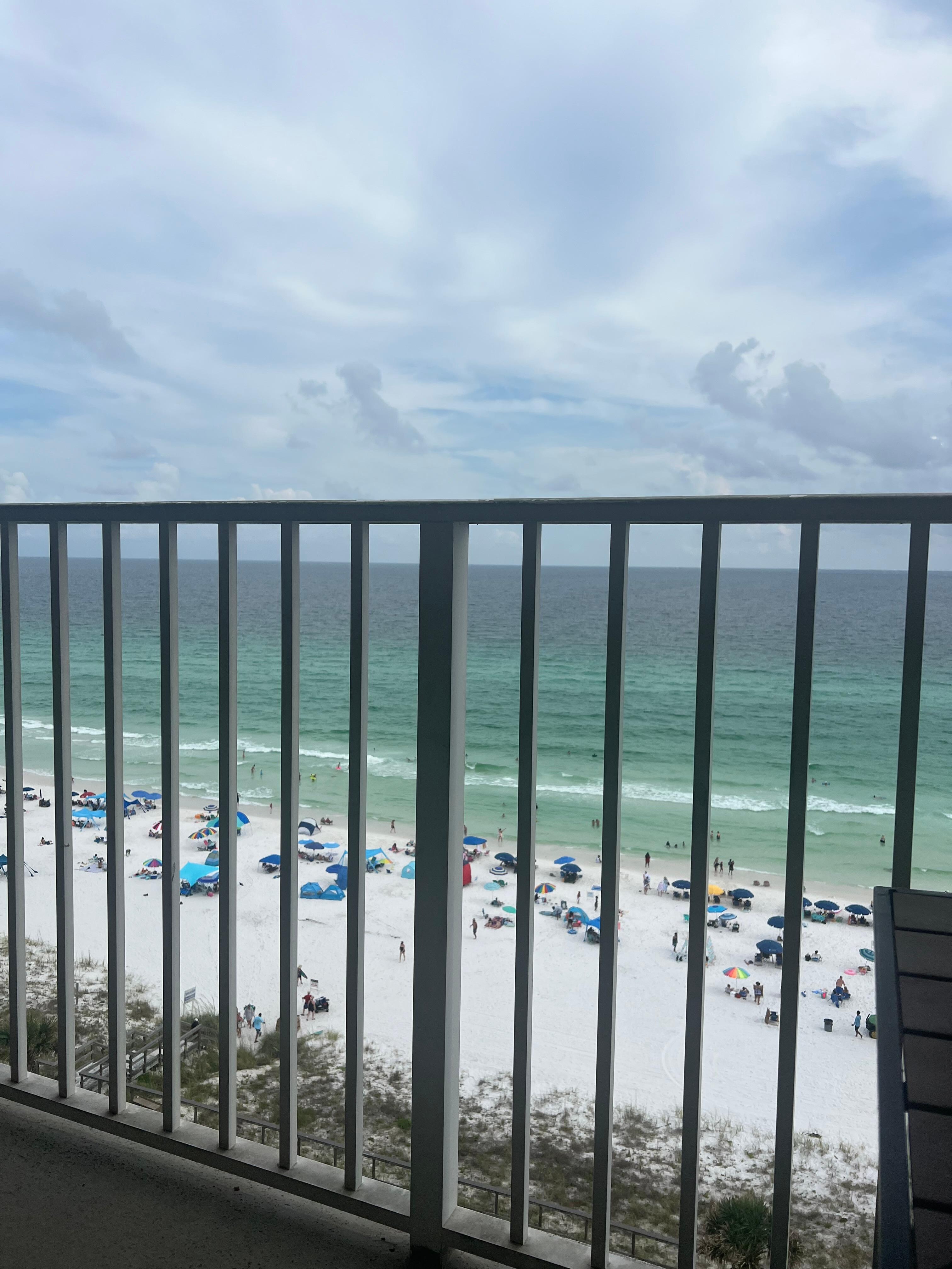 Beach view from balcony 