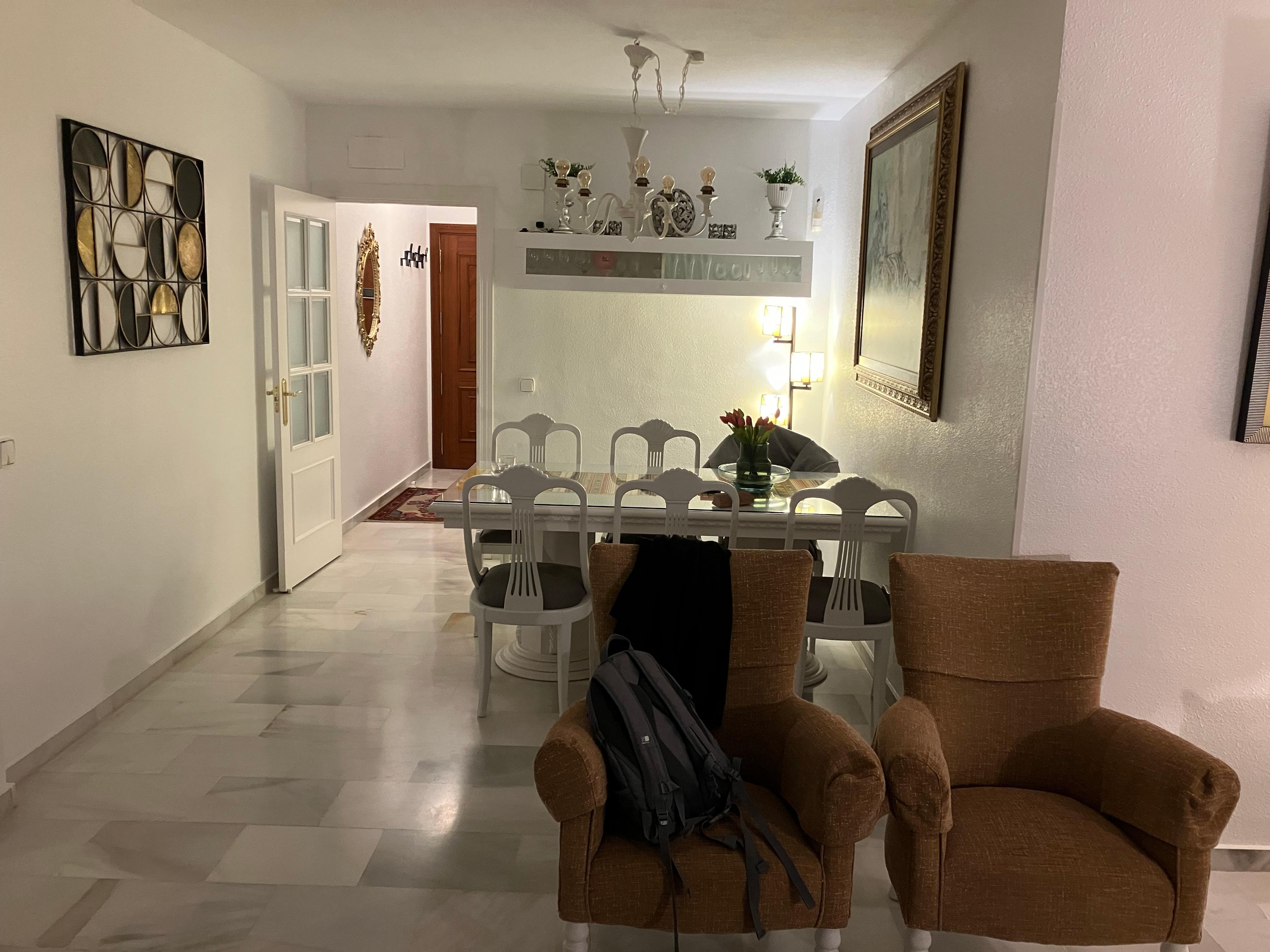 The dining area as viewed from the lounge