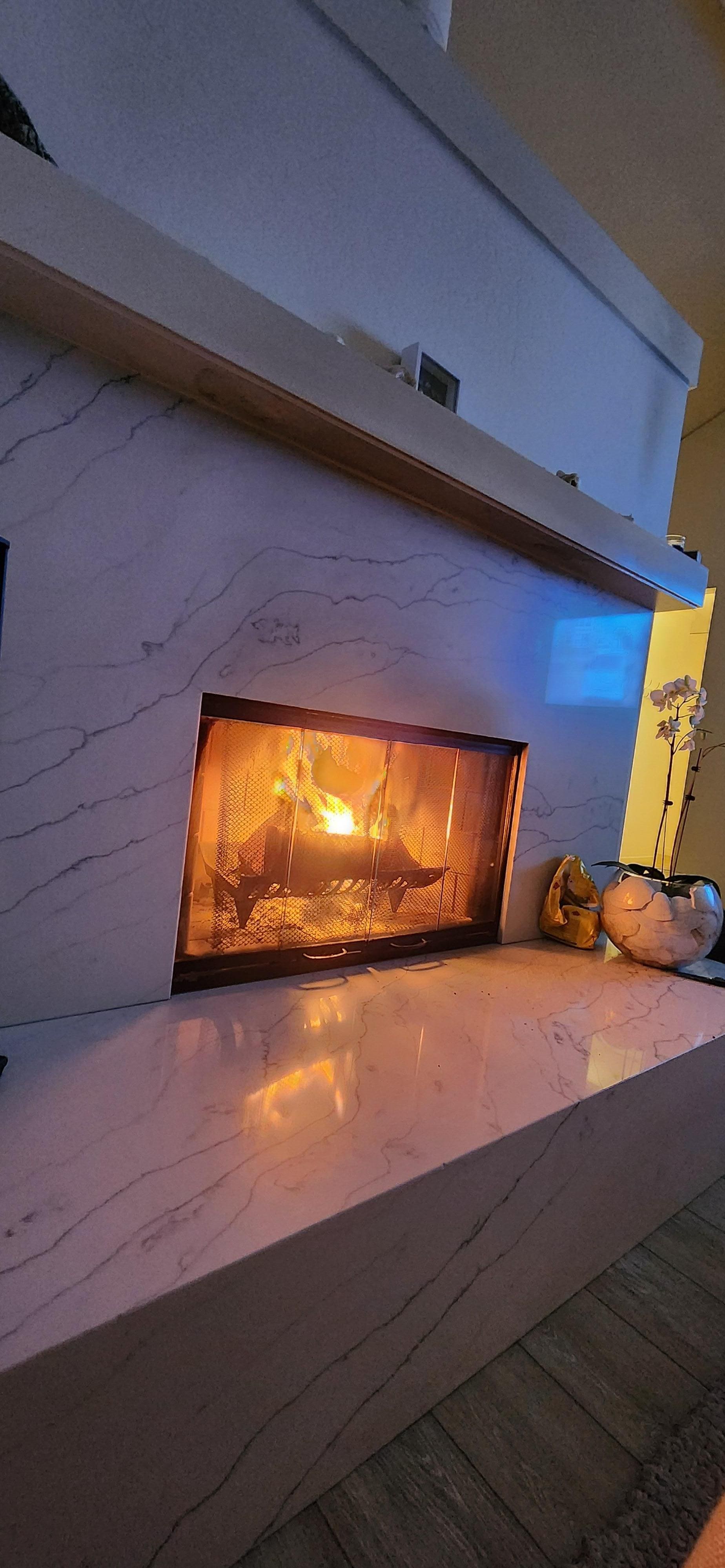 Nice fireplace