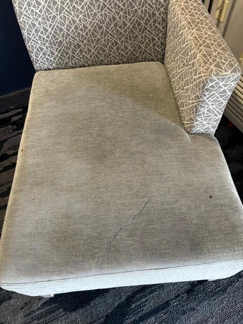 Couch stained and smelled bad