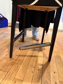 Counter chair in kitchen