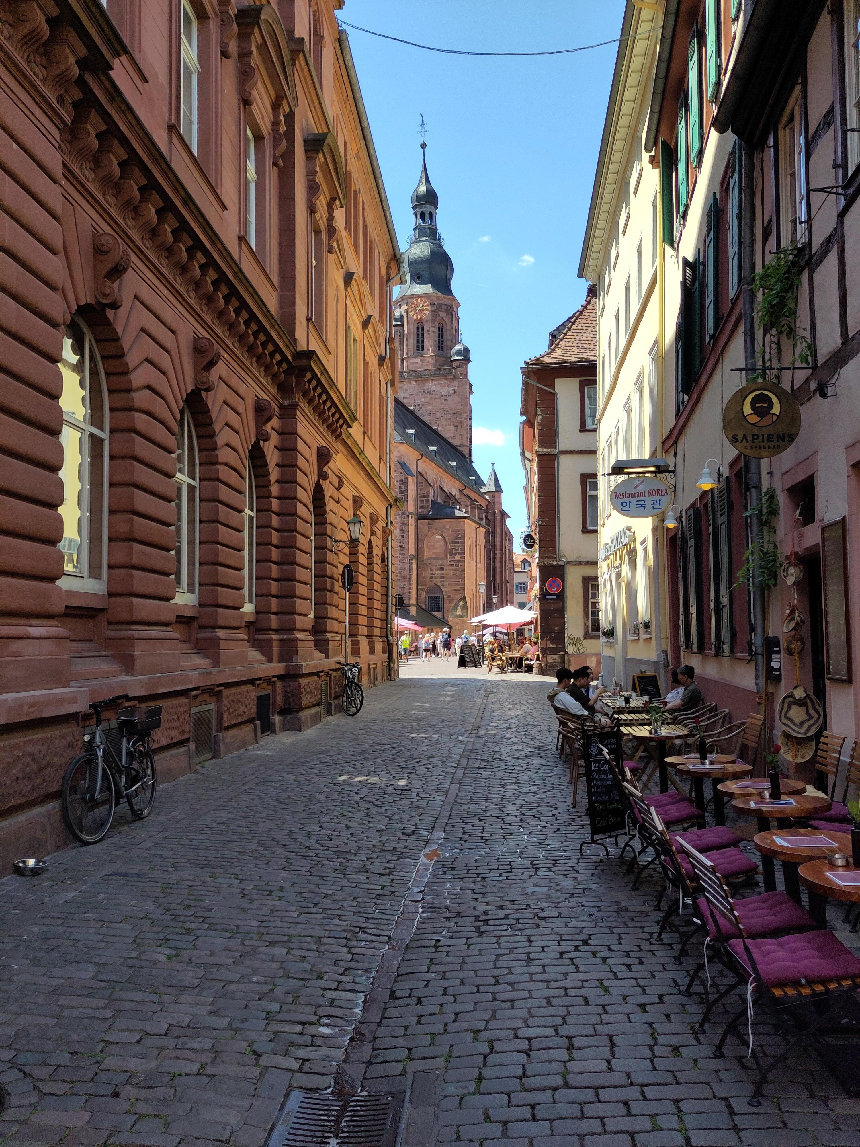 Innenstadt Heidelberg nicht weit weg von der Ferienwohnung.
