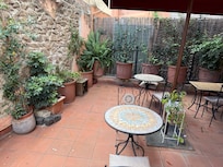 Covered Tables on the beautiful Terrace