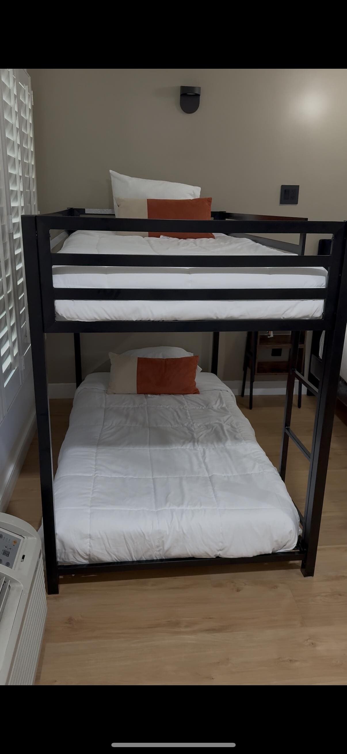 Bunk bed next to main bed