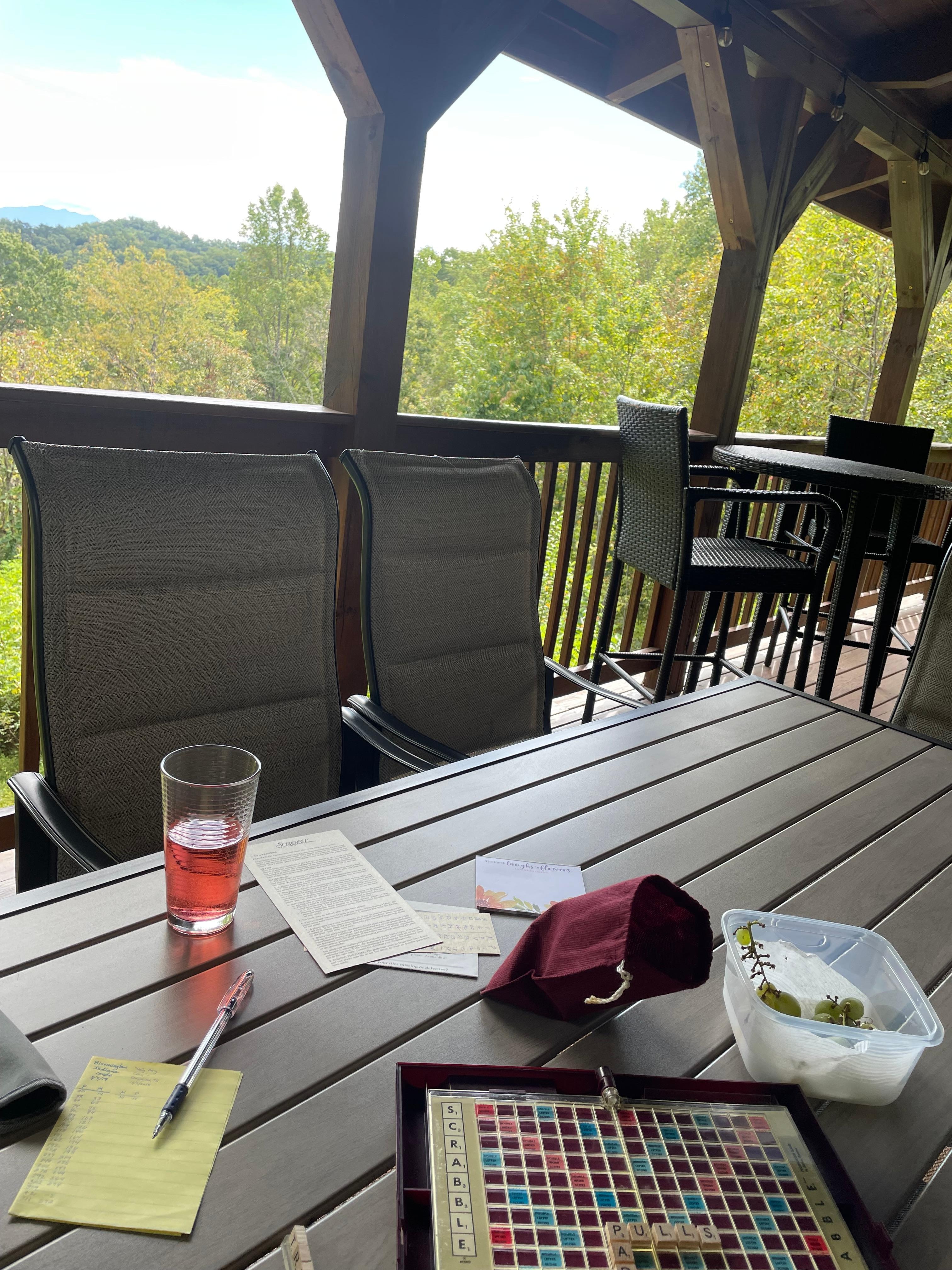 Relaxing games on the deck