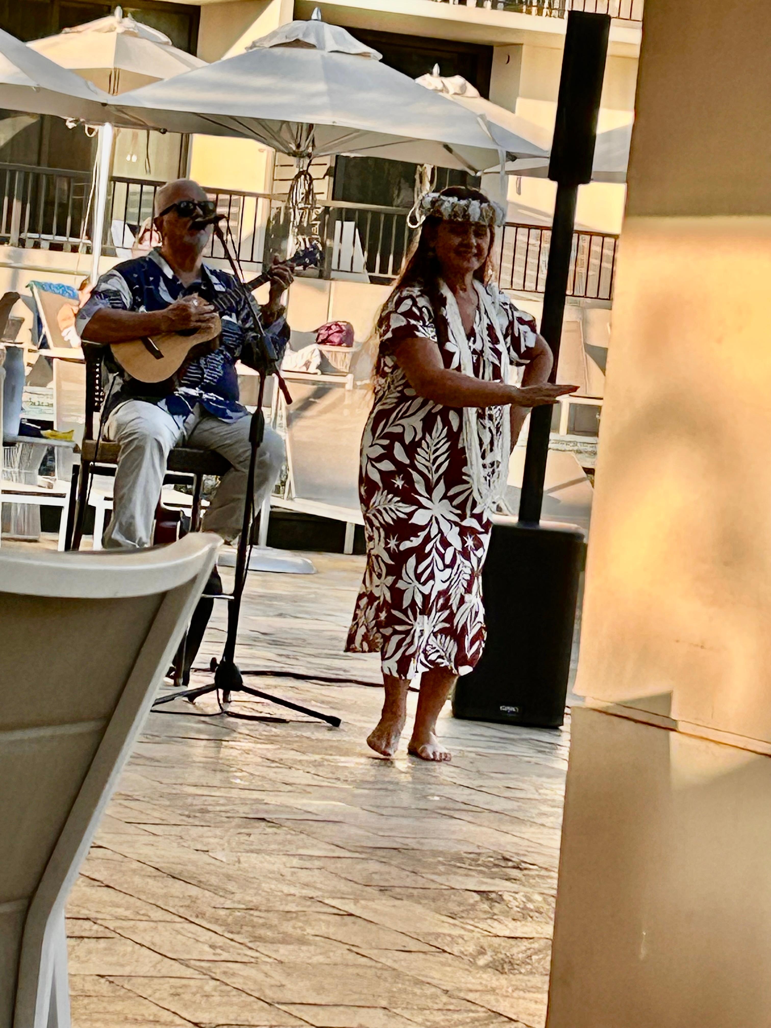 Poolside entertainment every evening. 