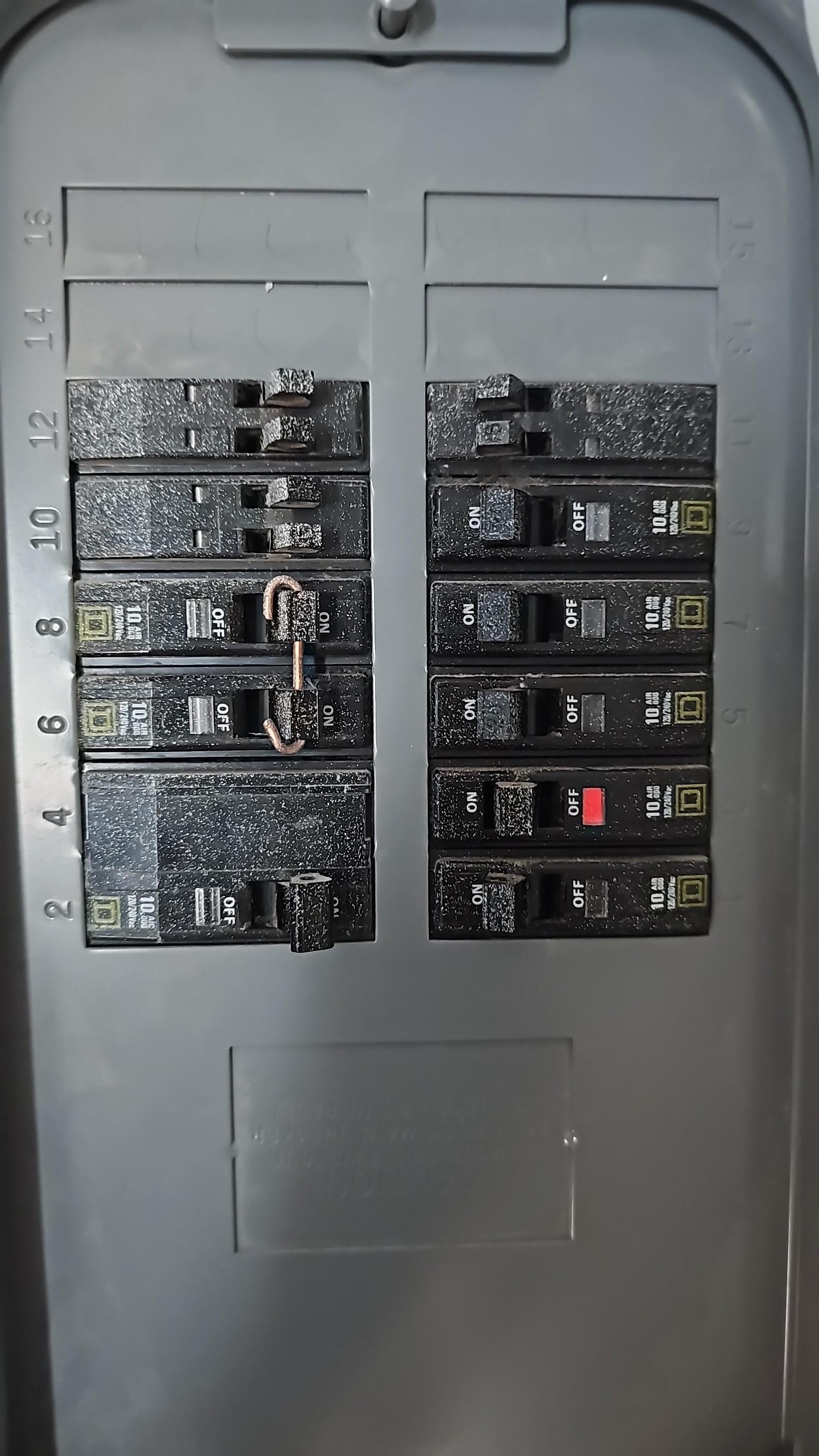 An electric fuse jumped. 