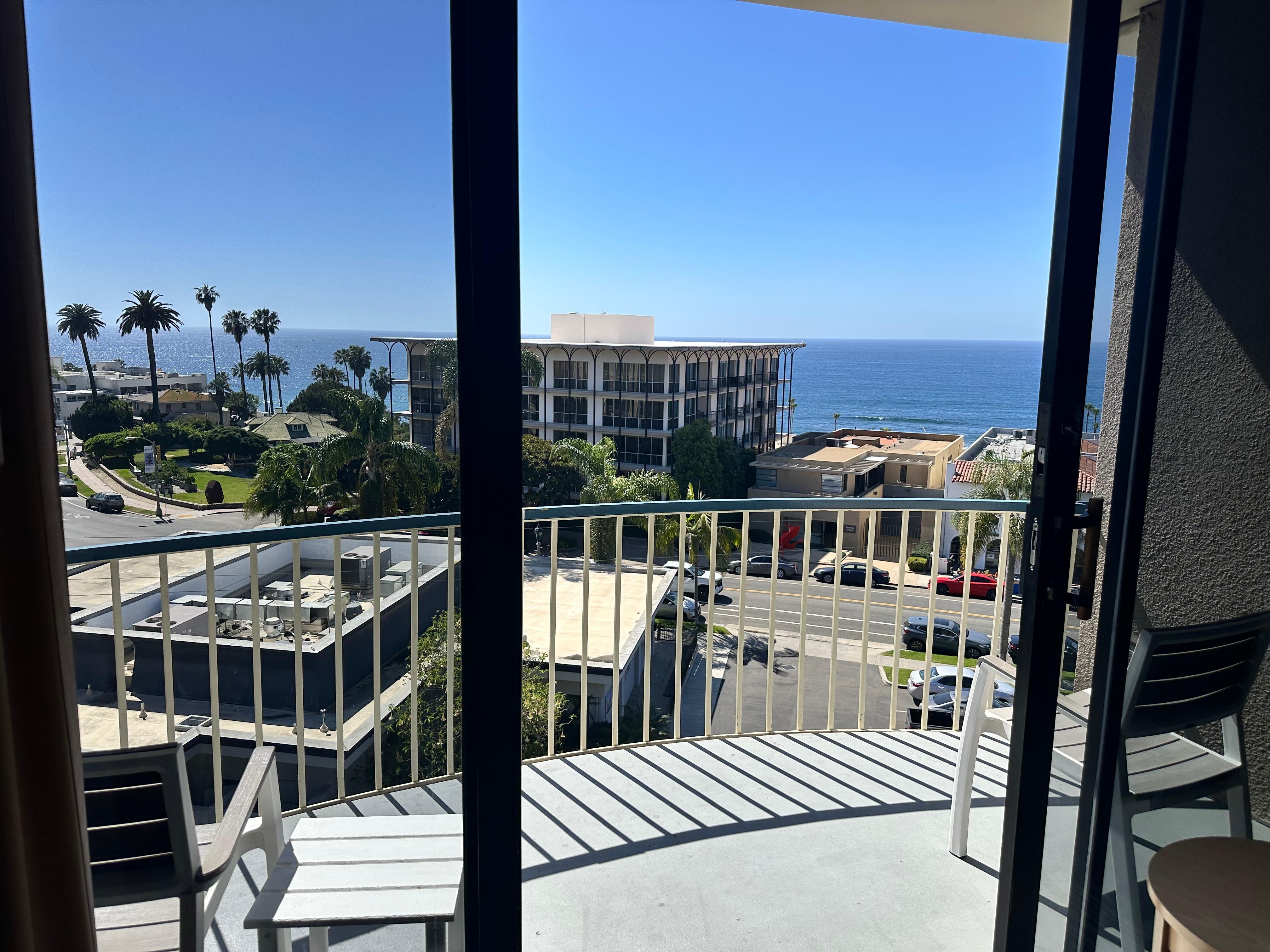 View from our 5th floor balcony. 