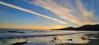 French beach sunset