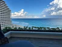 Ocean front preferred club terrace with plunge pool