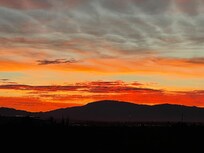 Beautiful sunrise from the veranda