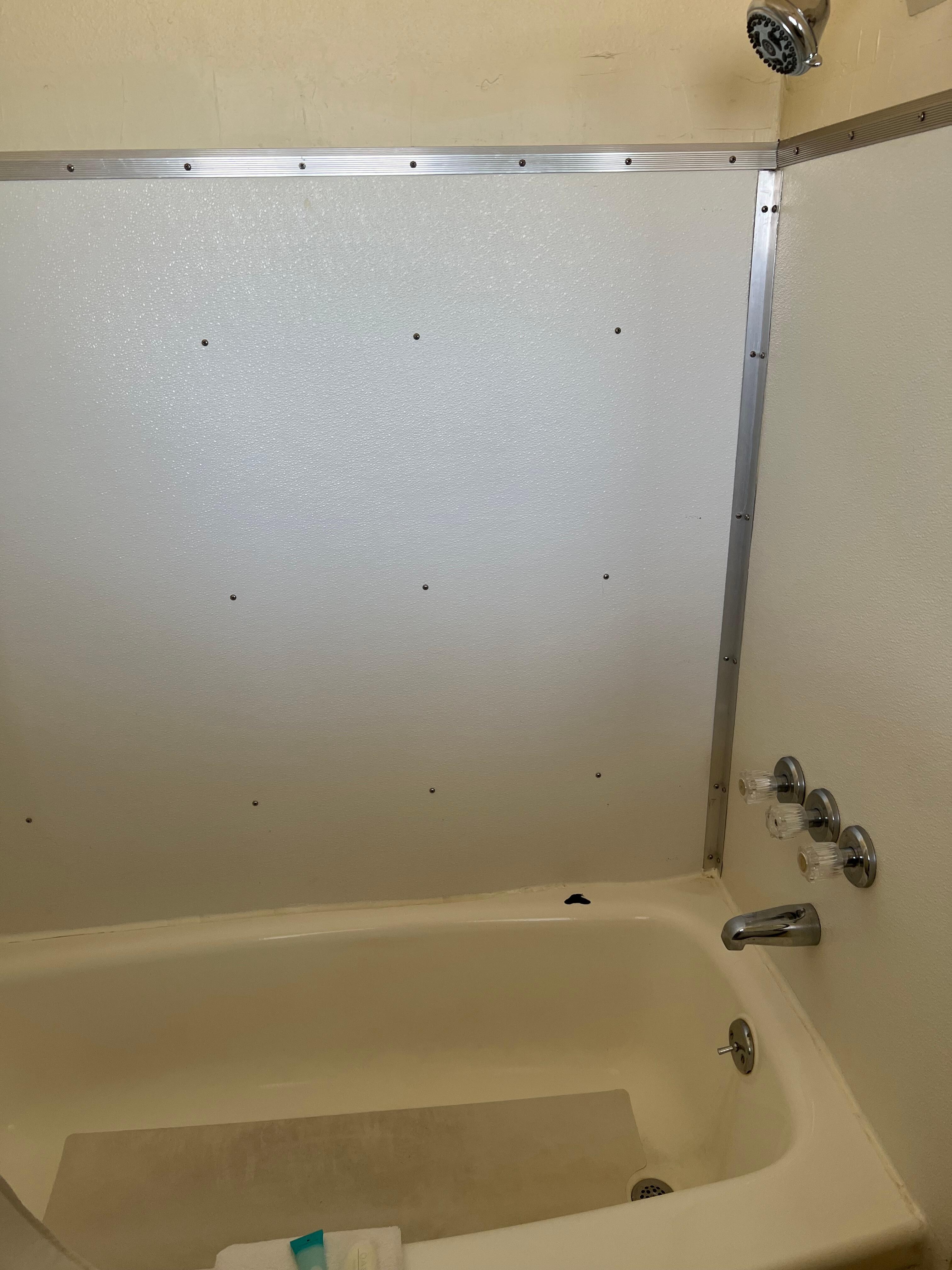 The shower was gross