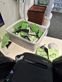 Valet keys are not organized!