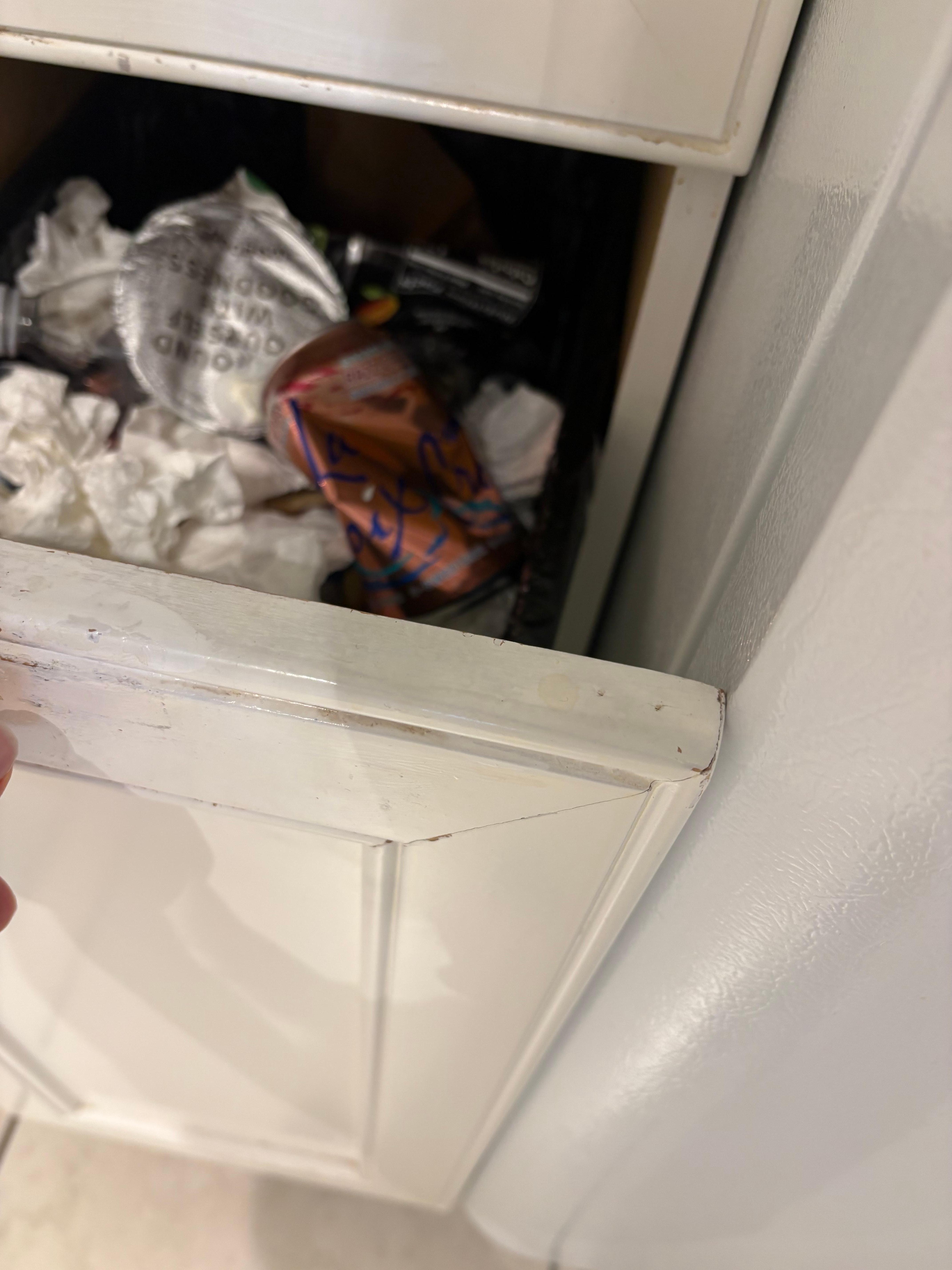 Kitchen in rough shape. 