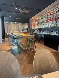 The bar and lunch room
