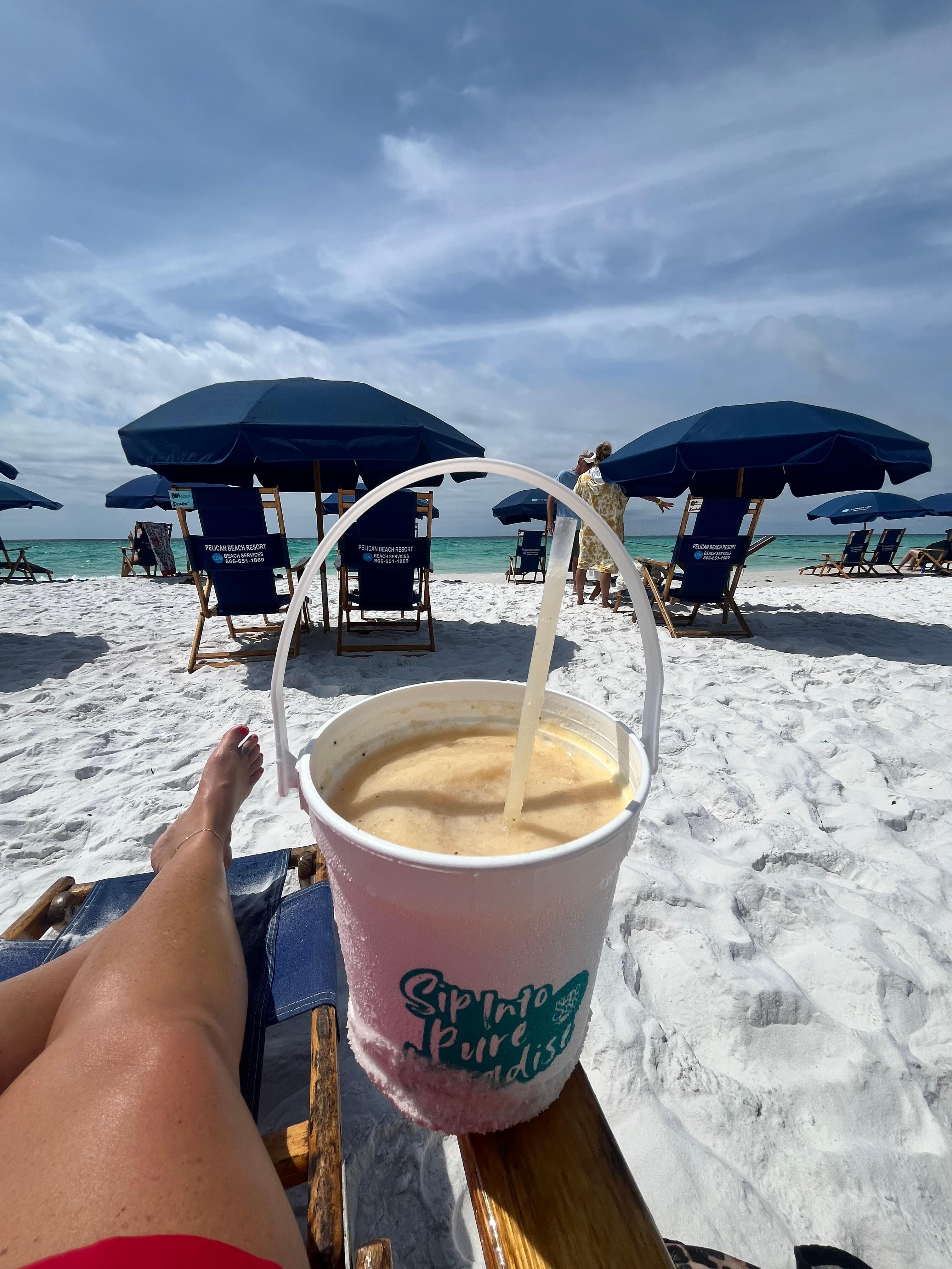 Delicious drinks from the tiki bar